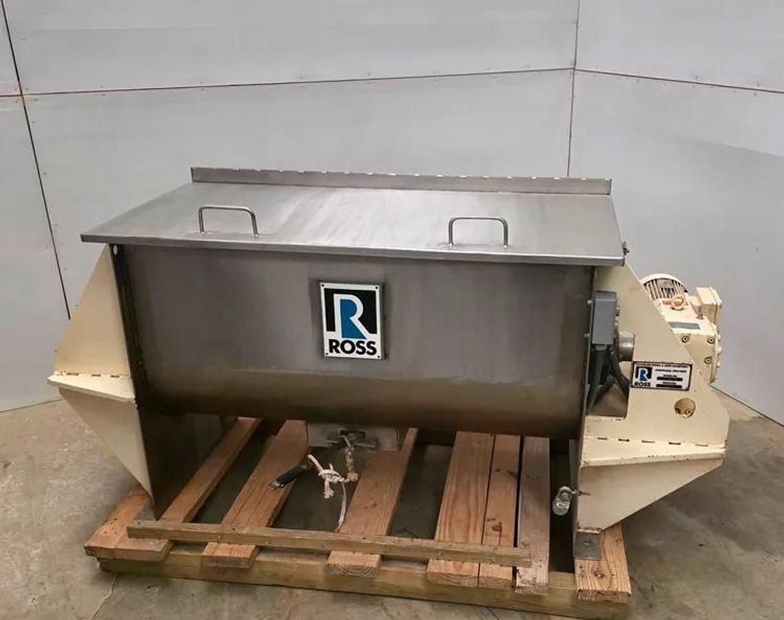 Used 10 CU. FT. ROSS SANITARY DOUBLE RIBBON BLENDER - S/S - 5 HP