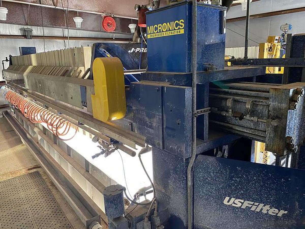 Used 100 CU. FT. US FILTER J-PRESS FILTER PRESS - 1200MM