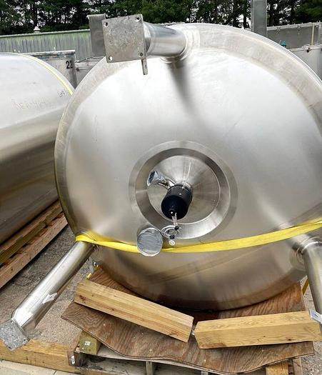 Used 528 GALLON (2000 LITER) FELDMEIER SANITARY REACTOR WITH MIXER - 316L S/S