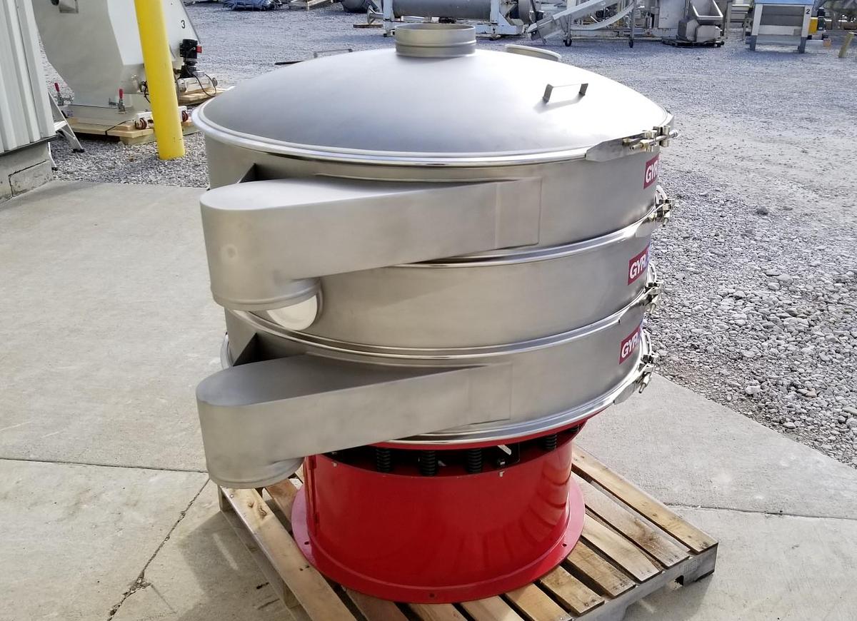 NEW 48" CIRCULAR SCREENER - S/S - 2 DECK (3 SPOUT)