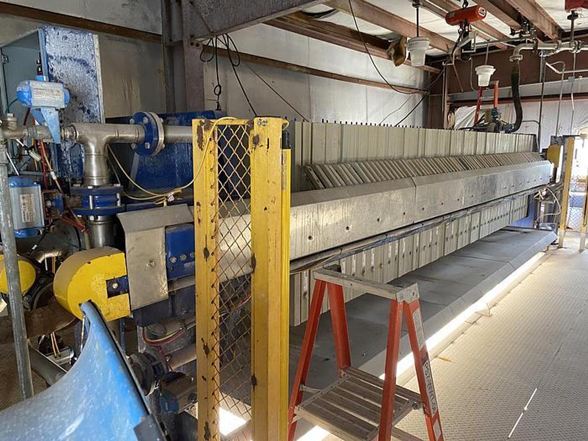 Used 100 CU. FT. US FILTER J-PRESS FILTER PRESS - 1200MM