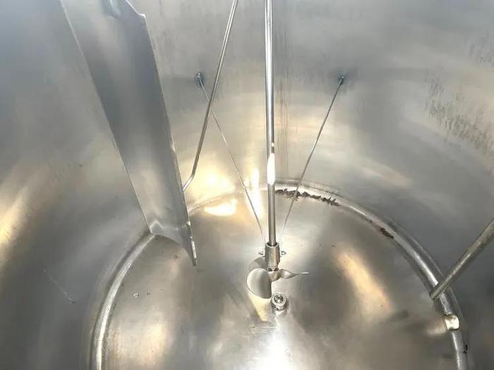 Used 700 GALLON MOJONNIER SANITARY MIX TANK - PROCESSOR JACKETED