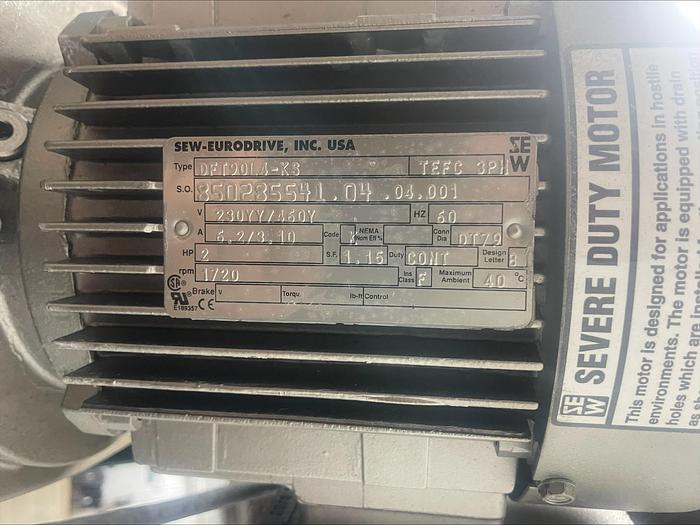 Used 100 GALLON HAMILTON SINGLE MOTION KETTLE - S/S - 90 PSI JACKET