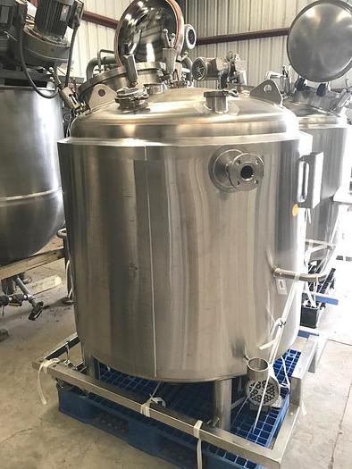 Used 264 GALLON (1000 LITER) PRECISION STAINLESS PHARMA GRADE REACTOR - 316L S/S - 40 PSI/FV INTERNAL - 100 PSI JACKET