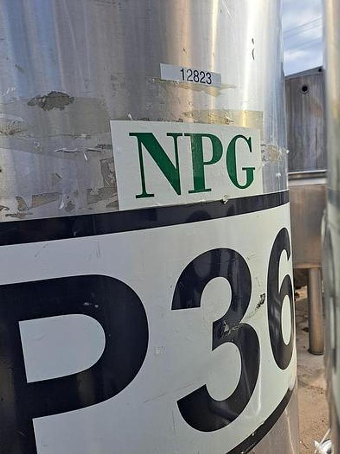 Used 400 GALLON CONE BOTTOM TANKS - T-316 S/S (2)