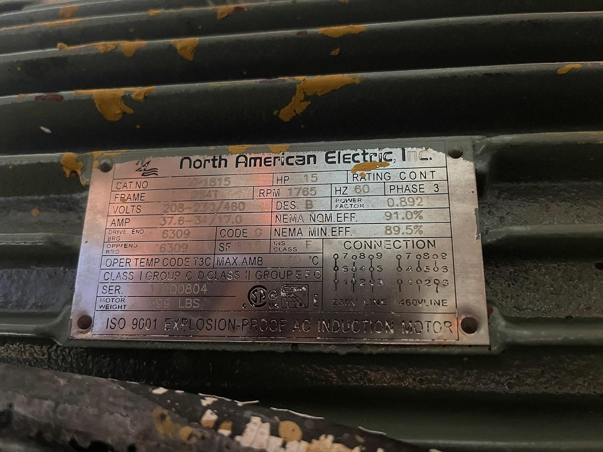 Used 15 HP MYERS HIGH SPEED DISPERSER - AIR/OIL LIFT - VARIABLE SPEED