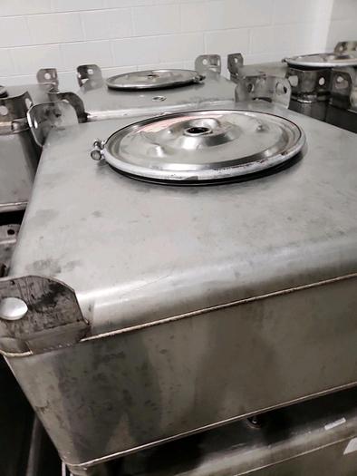 Used 165 GALLON CAPACITY PRECISION PORTABLE TOTE BIN - S/S