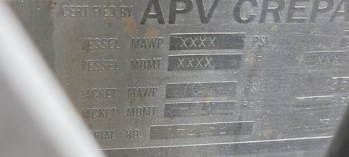 Used 100 CU. FT. APV BAKER PERKINS BLENDER - S/S