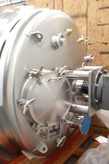 Used 1000 GALLON LEE SANITARY JACKETED KETTLE WITH SWEEP & SCRAPE MIXER