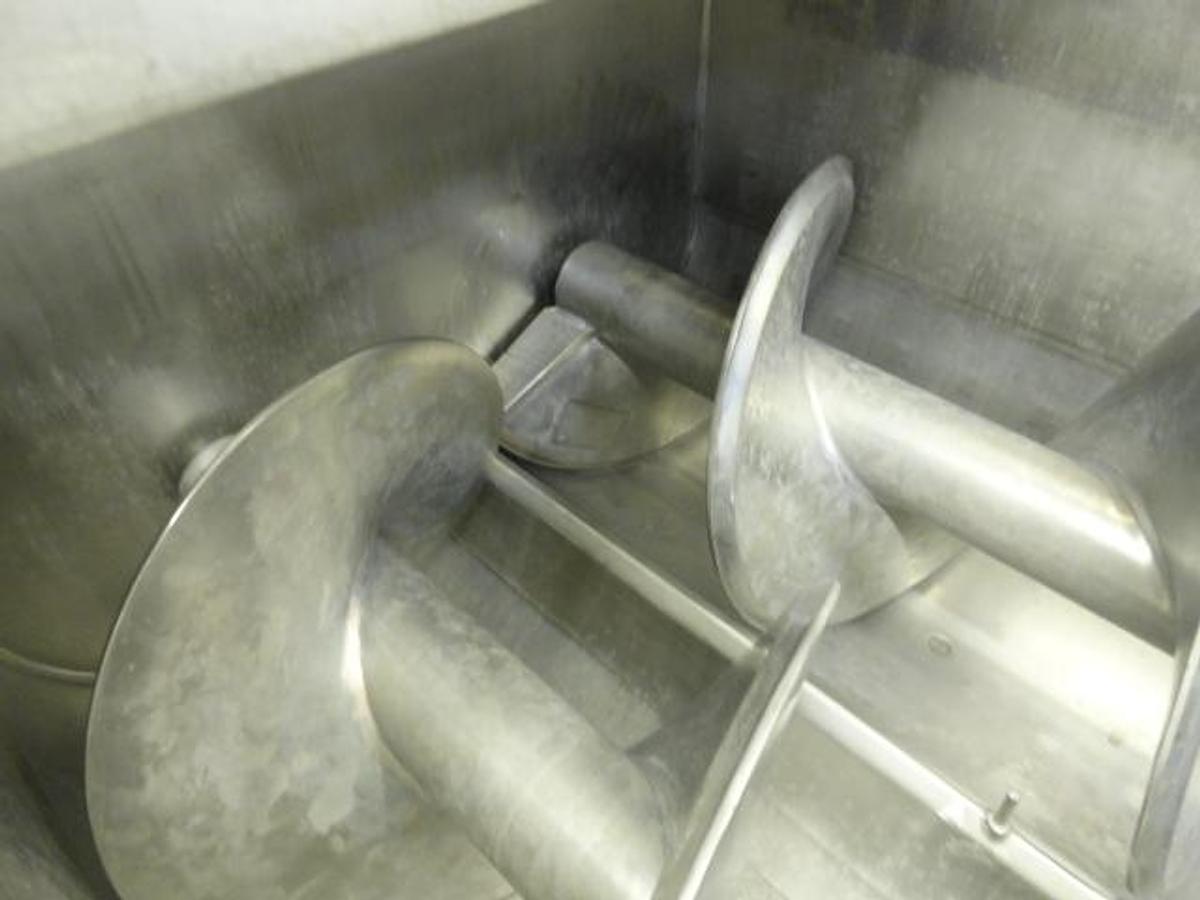 Used 28" x 10' BLENTECH TWIN SCREW HOLLOW FLIGHT BLENDER - S/S - JACKETED