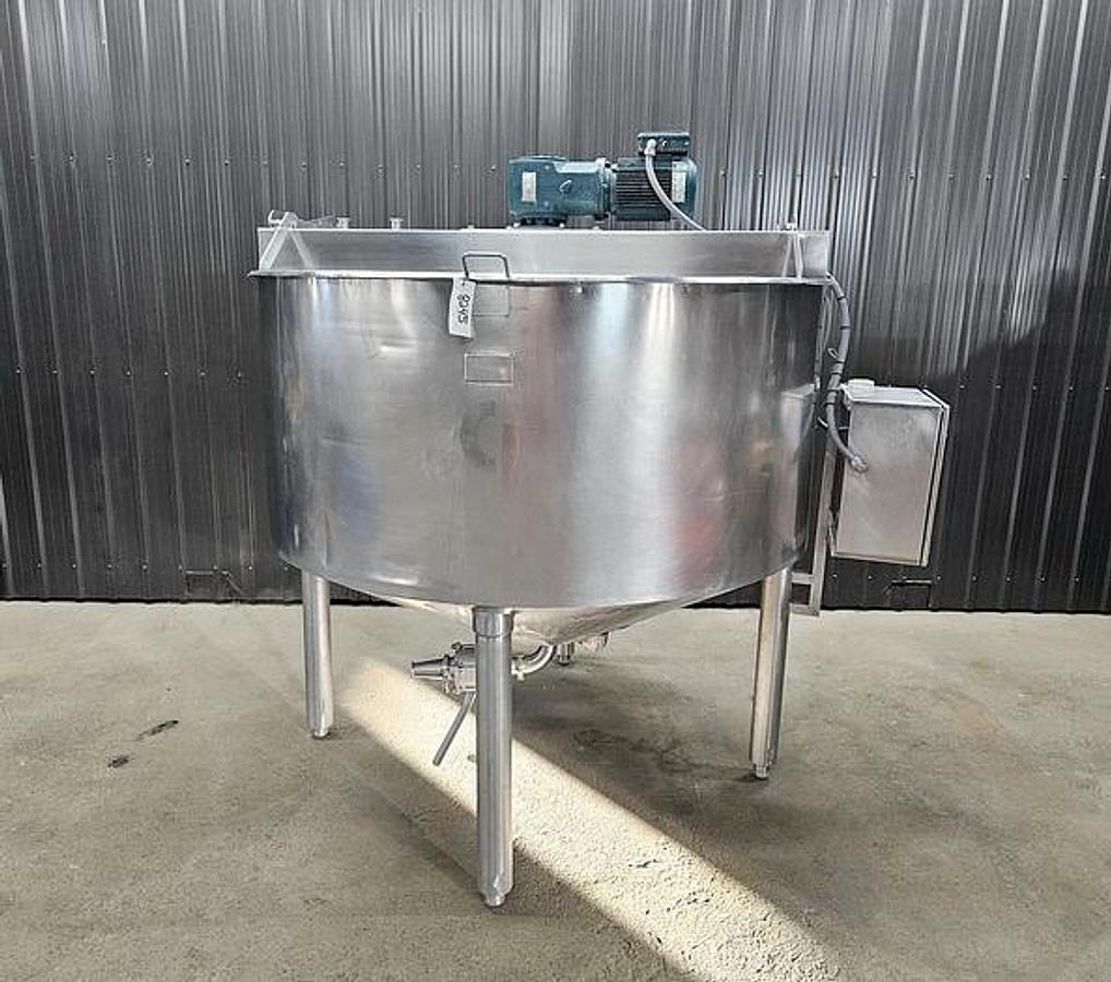 Used 500 GALLON CHESTER JENSEN COOKER COOLER - S/S - JACKETED