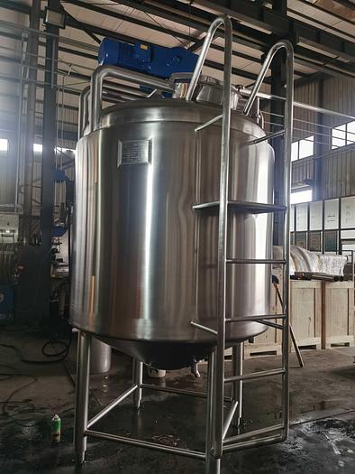 NEW - 500 GALLON PRESSURE WALL PROCESSOR - SINGLE MOTION AGITATION - 316 S/S - 75 PSI JACKET
