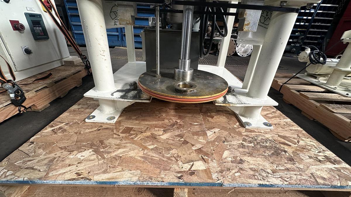 Used 4 GALLON ROSS DOUBLE PLANETARY MIXER WITH DISCHARGE RAM PRESS