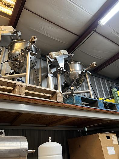 Refurbished 10 GALLON GROEN SINGLE MOTION SWEEP AGITATED KETTLE - 90 PSI JACKET - RECONDITIONED