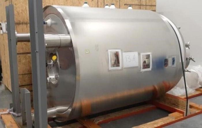 Used 1000 GALLON LEE SANITARY JACKETED KETTLE WITH SWEEP & SCRAPE MIXER
