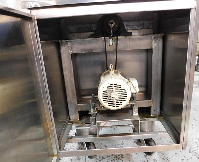 Used 5 CU. FT. GEMCO DOUBLE CONE LIQUID SOLID BLENDER MODEL L/s W/h.S.AGIT