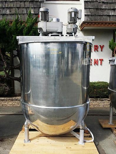 Used 750 GALLON GROEN KETTLE WITH DUAL AGITATION & SCRAPER S/S