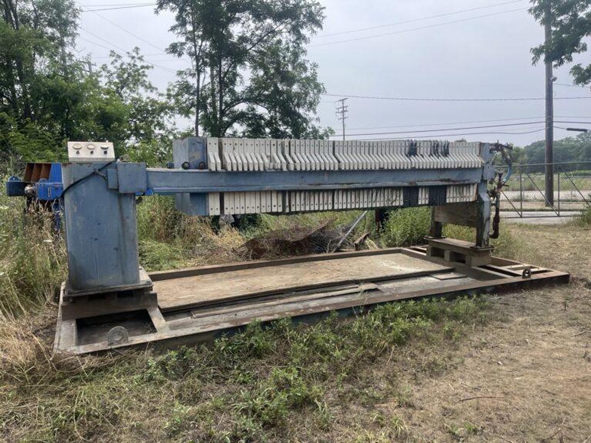 Used 30 CU. FT. PACIFIC PRESS PAC FILTER PRESS - 800 MM