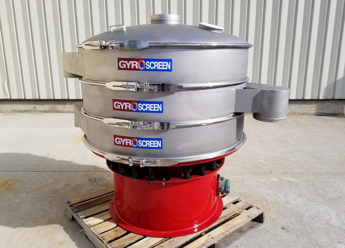 NEW 48" CIRCULAR SCREENER - S/S - 2 DECK (3 SPOUT)