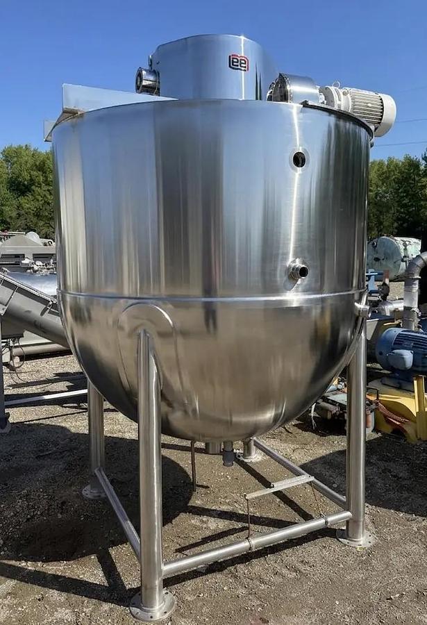 Used 1,000 GALLON LEE KETTLE WITH DOUBLE MOTION AGITATION - 40 PSI FULL SIDE WALL JACKET