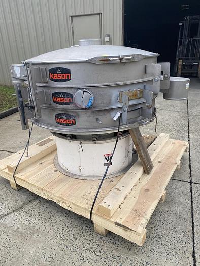 Used 48" KASON SCREENER - S/S - 2 DECK - 3 SPOUT - TOP COVER