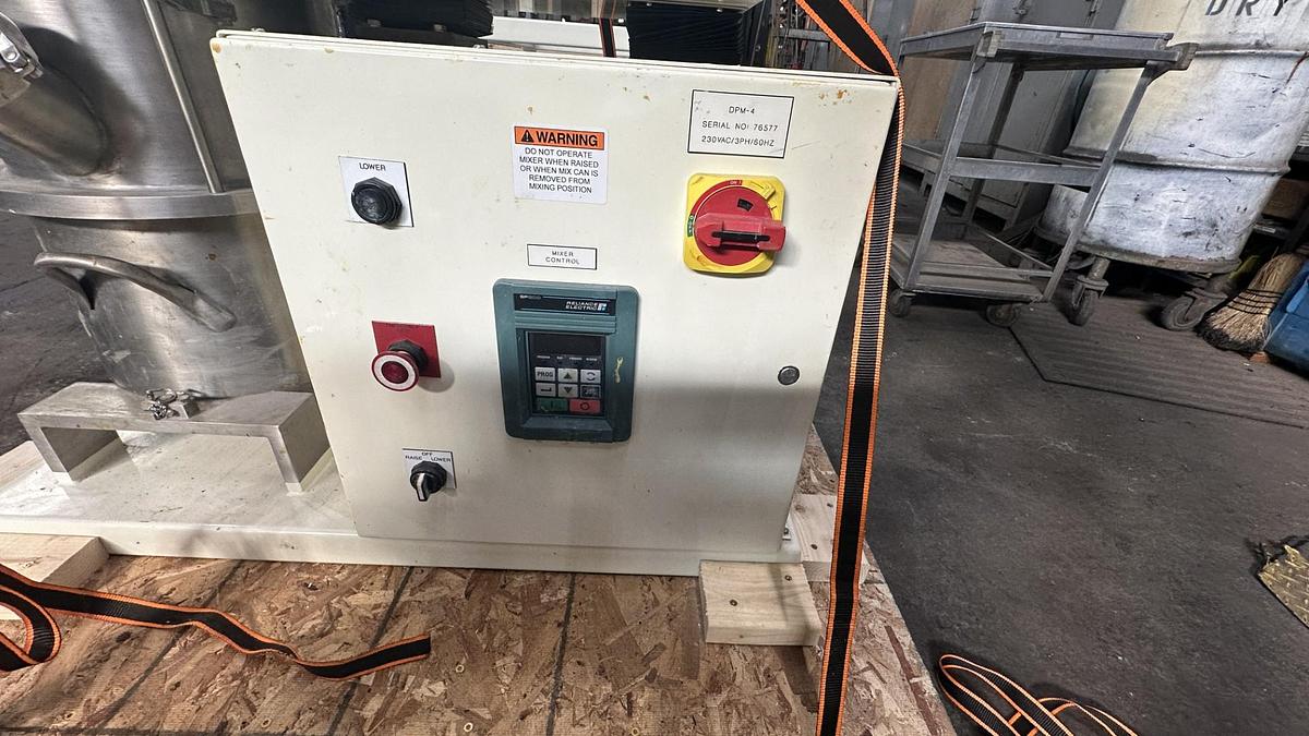 Used 4 GALLON ROSS DOUBLE PLANETARY MIXER WITH DISCHARGE RAM PRESS