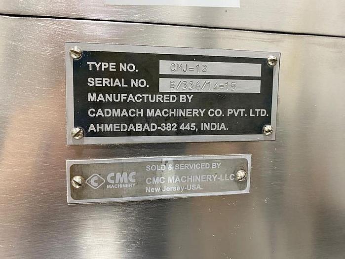 Used CADMACH CMJ-12 S/S GRANULATING MILL