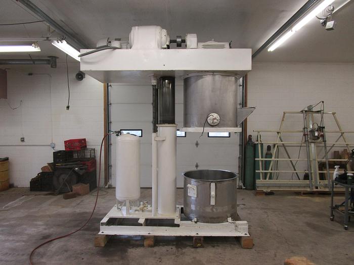Used 75 GALLON ROSS DOUBLE PLANETARY MIXER - NON-VACUUM WITH (2) SINGLE WALL MIX CANS