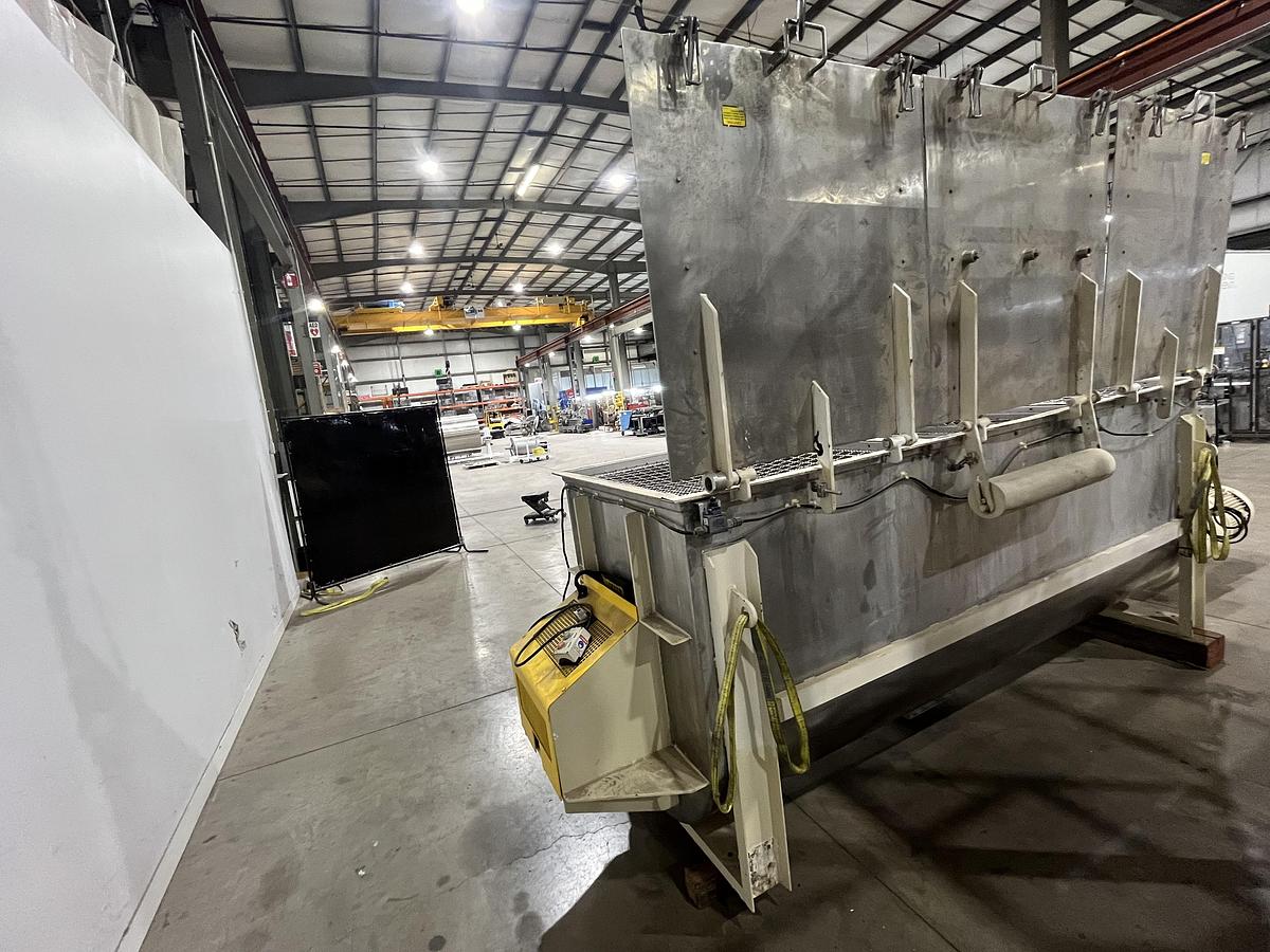 Used 100 CU. FT. LITTLEFORD DOUBLE RIBBON BLENDER - SANITARY POLISHED S/S