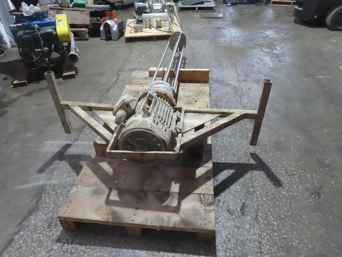 Used 15 HP ROSS HIGH SHEAR MIXER/EMULSIFIER - 1.5" x 71" LONG SHAFT