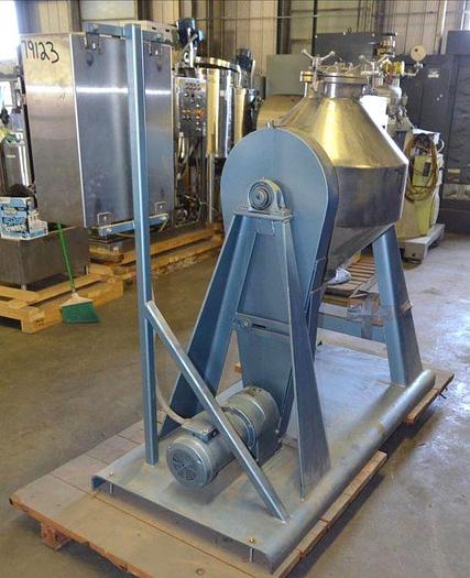 Used UNUSED 2.4 CU. FT. PAUL O. ABBE DOUBLE CONE ROTA BLENDER - HASTELLOY C-276