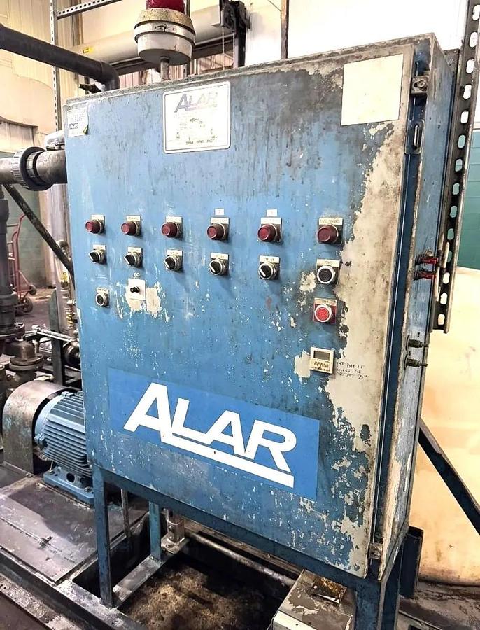 Used 6 FT x 6 FT ALAR ROTARY VACUUM DRUM FILTER - S/S DRUM