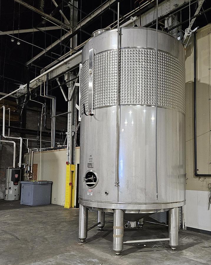 Used 6,000 GALLON CRIVELLER KOSHER FERMENTER TANKS - S/S - JACKETED (5)