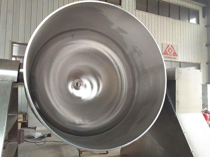 500 GALLON HYDRAULIC TILT TO POUR KETTLE - SANITARY 316 S/S - 90 PSI