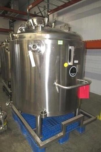 Used 264 GALLON (1000 LITER) PRECISION STAINLESS PHARMA GRADE REACTOR - 316L S/S - 40 PSI/FV INTERNAL - 100 PSI JACKET