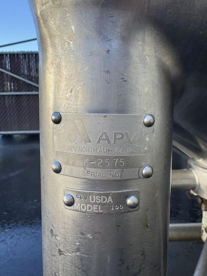 Used 100 GALLON APV CREPACO "LIQUIVERTER" LIQUIFIER - S/S