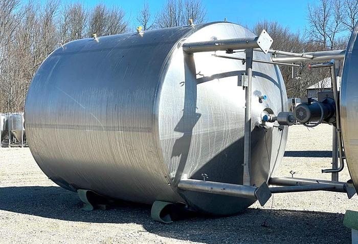 Used 7,500 GALLON FELDMEIER CONE BOTTOM PROCESSOR TANK - SANITARY S/S - JACKETED