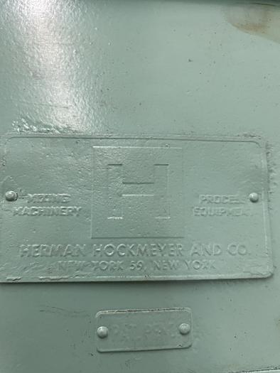 Used 15 HP HOCKMEYER HIGH SPEED DISPERSER