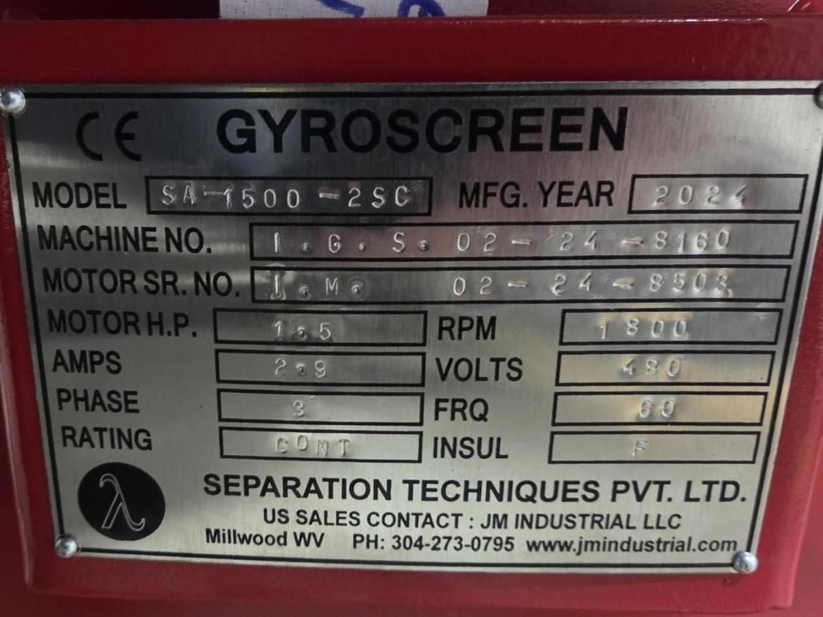 NEW 60" CIRCULAR SCREENER - S/S - 1 DECK (2 SPOUT)