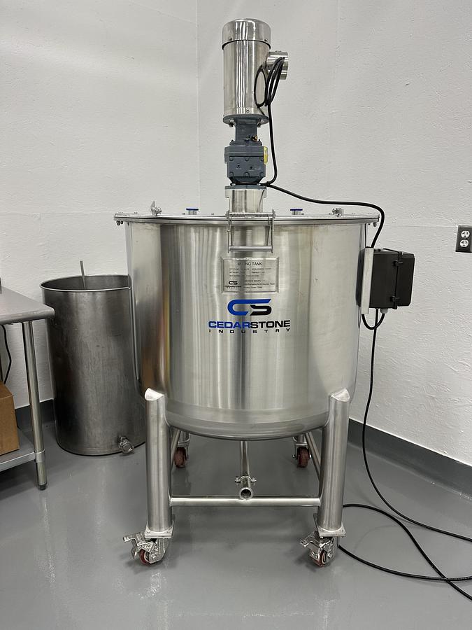Used 100 GALLON CEDARSTONE MIXING TANK - T-304 SS