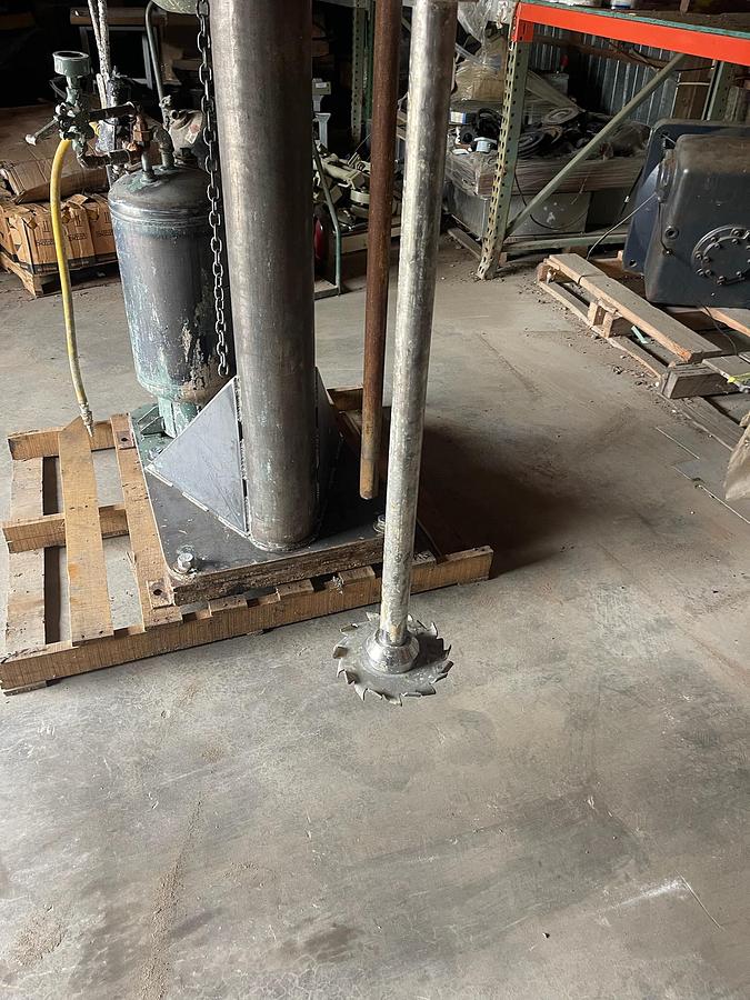 Used 15 HP MYERS HIGH SPEED DISPERSER - AIR/OIL LIFT - VARIABLE SPEED
