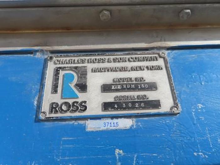Used 150 GALLON ROSS DOUBLE PLANETARY MIXER S/S VARIABLE SPEED