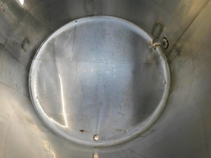 Used 1500 GALLON JLEM MOTOR OPEN TOP S/S MIXING TANK