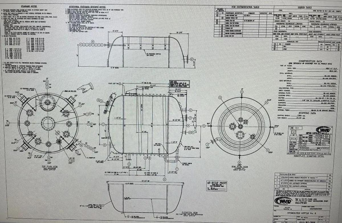 Used (2) 3,000 GALLON ALLOY 20 AND STAINLESS STEEL REACTOR VESSEL WITH HALF PIPE JACKET AND MIXER