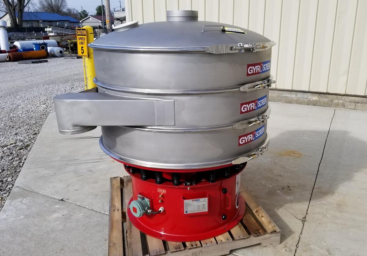 NEW 48" CIRCULAR SCREENER - S/S - 2 DECK (3 SPOUT)