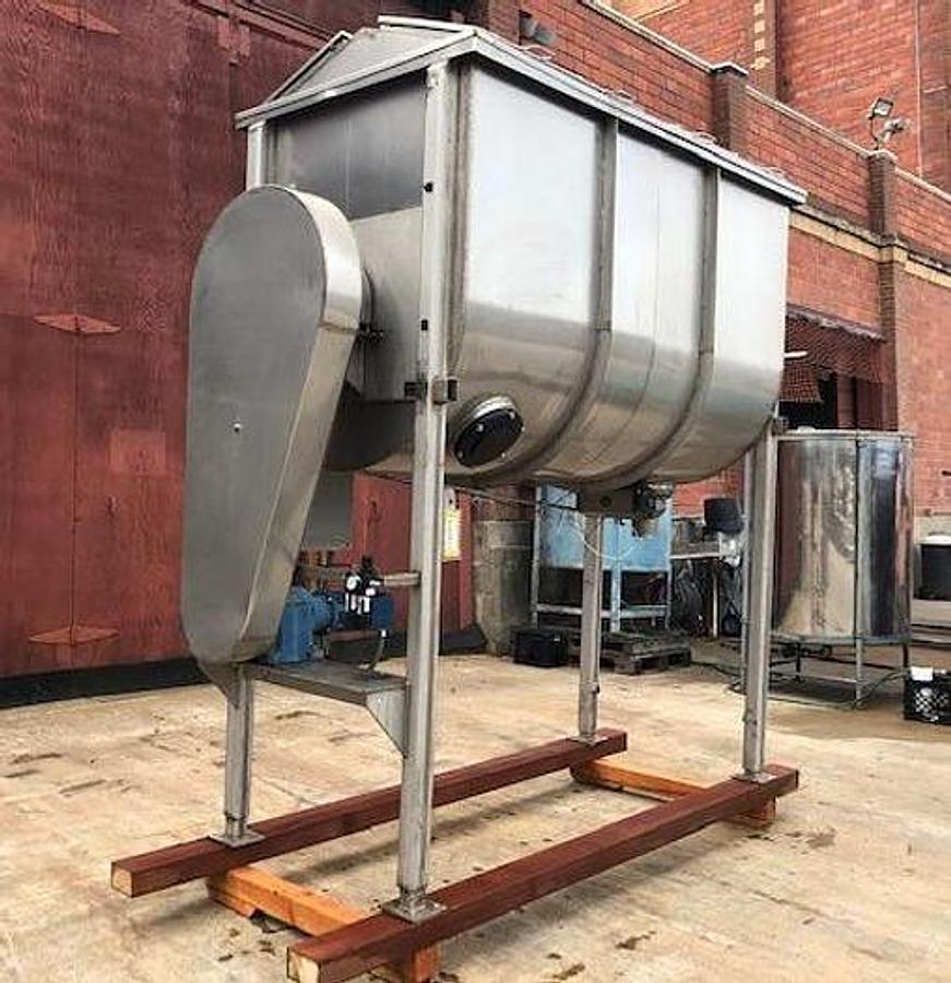 Used 100 CU. FT. GEM EQUIPMENT RIBBON BLENDER - 1 HP