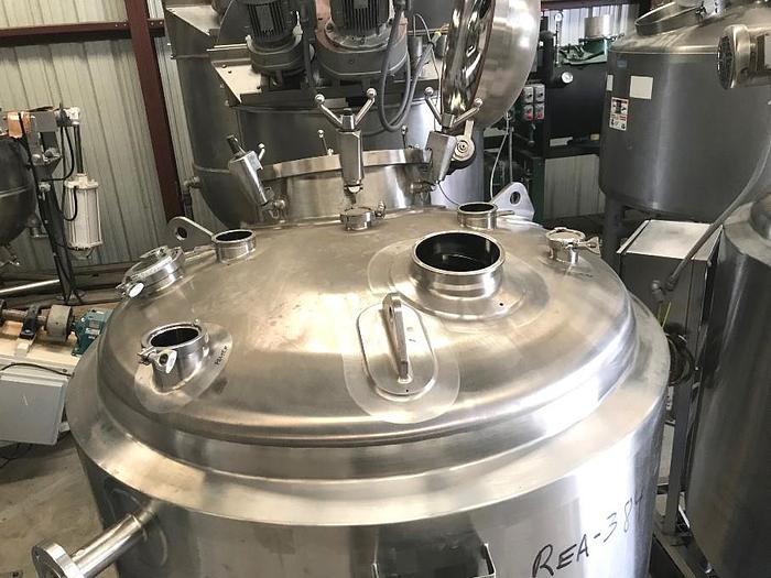 Used 264 GALLON (1000 LITER) PRECISION STAINLESS PHARMA GRADE REACTOR - 316L S/S - 40 PSI/FV INTERNAL - 100 PSI JACKET