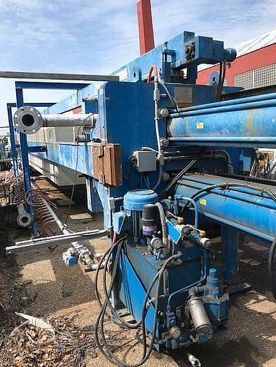 Used 152 CU. FT. ASCENSION INDUSTRIES MEMBRANE FILTER PRESS - 1200 MM PLATES - PLATE SHIFTER