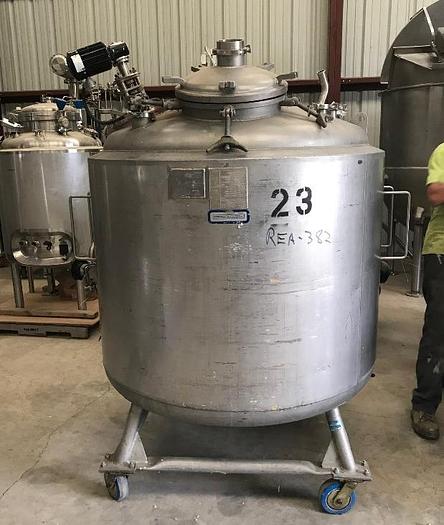 Used 264 GALLON (1000 LITER) PRECISION STAINLESS PHARMA GRADE REACTOR - 316L S/S - 40 PSI/FV INTERNAL - 100 PSI JACKET