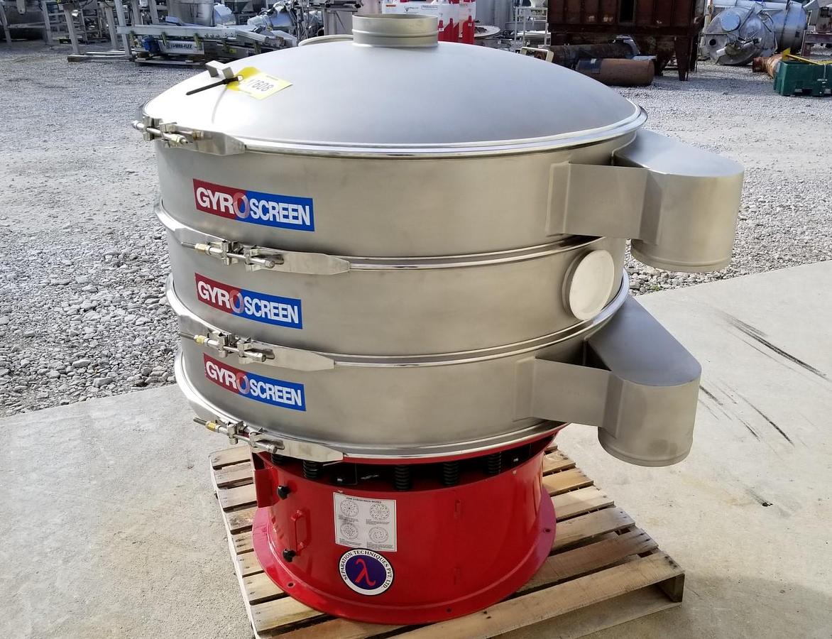 NEW 48" CIRCULAR SCREENER - S/S - 2 DECK (3 SPOUT)
